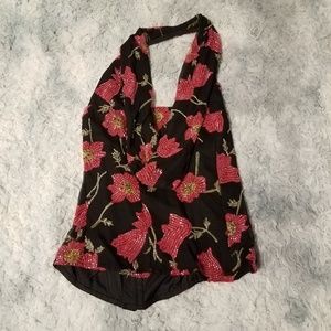 SOLD Andretta Donatello Beaded Halter